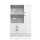 Artiss Buffet Sideboard - ARIA White - Side View