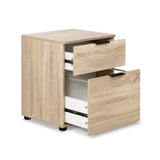 Artiss Filing Cabinet 2 Drawer Office Storage Organiser - Side View