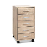Artiss Filing Cabinet 5 Drawer Office Storage Organiser - Side View
