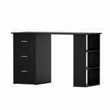 Artiss Computer Desk Drawer Shelf Cabinet Black 120CM - Close-Up Angle