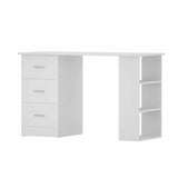 Artiss Computer Desk Drawer Shelf Cabinet White 120CM - Close-Up Angle
