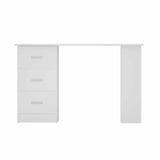 Artiss Computer Desk Drawer Shelf Cabinet White 120CM - Side View