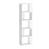 Artiss Bookshelf 5 Tiers - LINA White - Side View