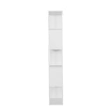 Artiss Bookshelf 5 Tiers - LINA White - Rear View