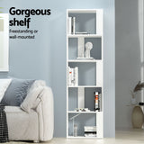 Artiss Bookshelf 5 Tiers - LINA White - Close-Up Angle