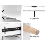 Artiss Shoe Rack Cabinet 26 Pairs Adjustable White Cissy - Close-Up Angle