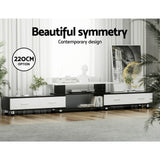 Artiss TV Cabinet Entertainment Unit Extendable 160CM To 220CM - Low Angle