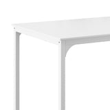 Artiss Bar Table Dining Desk High Kitchen Shelf Metal Legs Cafe Pub White - 45-Degree Angle