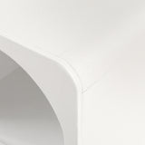 Artiss Bedside Table Shelves Side End Table Storage Nightstand White ARCHED - Side View
