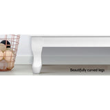Artiss 6 Chest of Drawers - KUBI White - Rear View