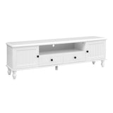 Artiss TV Cabinet Entertainment Unit 160cm White Kubi - Side View