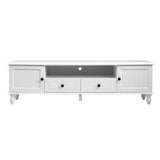 Artiss TV Cabinet Entertainment Unit 160cm White Kubi - 45-Degree Angle