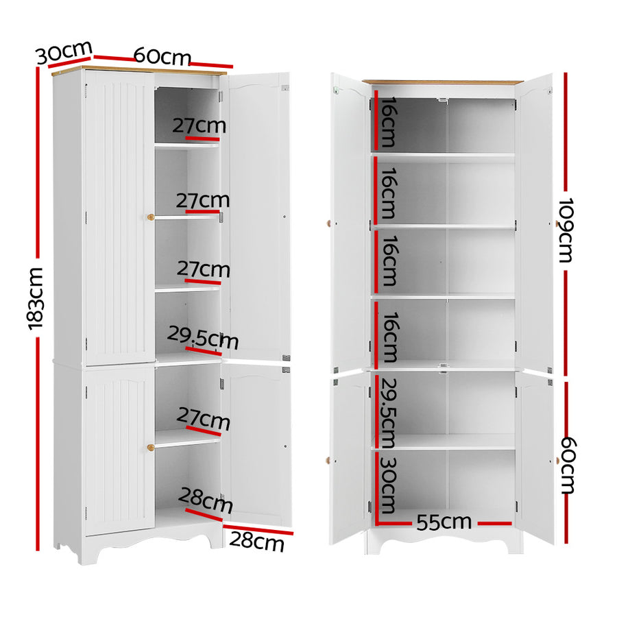 Artiss Buffet Sideboard 4 Doors - BERNE White, image 3