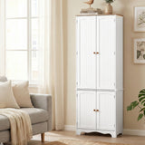 Artiss Buffet Sideboard 4 Doors - BERNE White - Low Angle