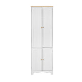 Artiss Buffet Sideboard 4 Doors - BERNE White - 45-Degree Angle