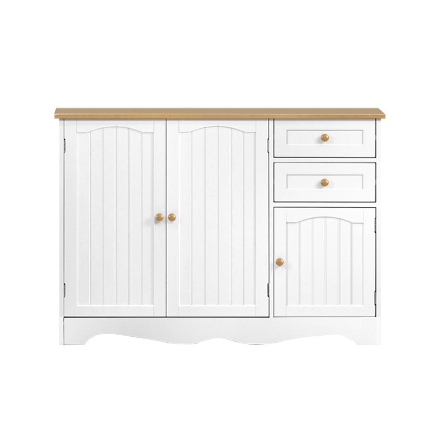Artiss Buffet Sideboard 3 Doors - BERNE White, image 4