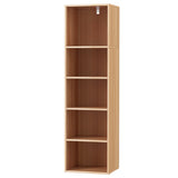 Artiss Bookshelf 5 Tiers MILO Pine - Side View