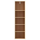Artiss Bookshelf 5 Tiers MILO Pine - 45-Degree Angle