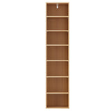 Artiss Bookshelf 7 Tiers MILO Pine - 45-Degree Angle