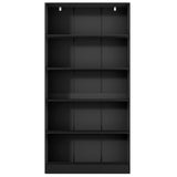Artiss Bookshelf 5 Tiers ANTON Black - 45-Degree Angle