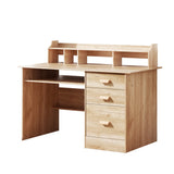 Artiss Computer Desk Office Study Desks Table Shelf Drawer - Close-Up Angle