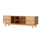 Artiss Entertainment Unit Stand TV Cabinet Storage Drawer Shelf 180cm Wooden - Front View