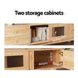Artiss TV Cabinet Entertainment Unit Stand Storage Drawer 180CM - Rear View