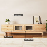 Artiss TV Cabinet Entertainment Unit Stand Storage Drawer 180CM - Low Angle
