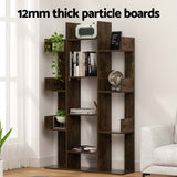 Artiss Tree-Shaped Bookshelf ROMI Walnut - Close-Up Angle
