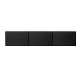 Artiss Floating Entertainment Unit TV Cabinet High Glossy Black 3 Cabinets 200CM - 45-Degree Angle
