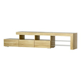 Artiss Entertainment Unit TV Cabinet LED 215cm Pine Caya - Side View