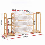 Keezi 3-in-1 Kids Toy Storage Organiser with 12 Bins, Shelves & Animal Storage