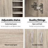 Artiss Shoe Rack Cabinet 21 Pairs Adjustable Shelves Pine Clair