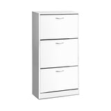 Artiss Shoe Rack Cabinet 36 Pairs Adjustable Shelves Ivy - Side View