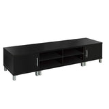 Artiss TV Cabinet Entertainment Unit 190cm Black Danson - Side View