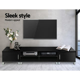 Artiss TV Cabinet Entertainment Unit 190cm Black Danson - 45-Degree Angle