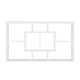 Artiss Floating Wall Shelves Bookshelf White - Side View