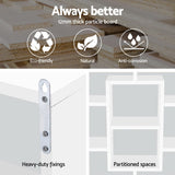 Artiss Floating Wall Shelves Bookshelf White - 45-Degree Angle