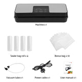 Devanti Food Vacuum Sealer Machine Auto Seal Cutter 5 Modes Storage Bags 4 Rolls - Side View