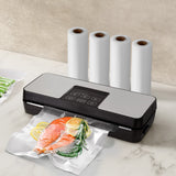 Devanti Food Vacuum Sealer Machine Auto Seal Cutter 5 Modes Storage Bags 4 Rolls - Top-Down View