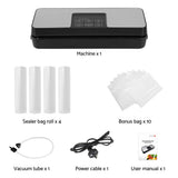 Devanti Food Vacuum Sealer Machine Auto Seal Cutter 5 Modes Storage Bags 4 Rolls - Side View