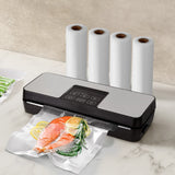 Devanti Food Vacuum Sealer Machine Auto Seal Cutter 5 Modes Storage Bags 4 Rolls - Top-Down View