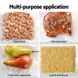 Devanti Food Vacuum Sealer Machine Auto Seal Cutter 5 Modes Storage Bags 28cm 6m 4 Rolls - 45-Degree Angle