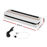 Devanti Food Vacuum Sealer Machine Fresh Storage Auto Seal Slide Cutter 6 Modes White - Front View