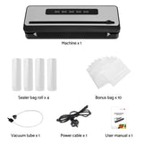 Devanti Food Vacuum Sealer Machine Sealing Cutter 5 Modes Storage Bags 4 Rolls - Side View