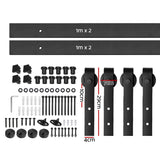 Cefito Sliding Barn Door Hardware Track Set 4m - Front View