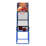 Basketball Arcade Game Electronic Scorer 3 Games Adjustable Kids Blue - Side View