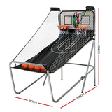 Basketball Arcade Game Electronic Scorer 8 Games Double Shoot Grey - Front View