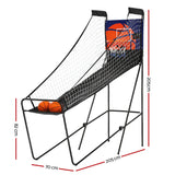 Basketball Arcade Game Electronic Scorer 8 Games Double Shoot Grey - Front View