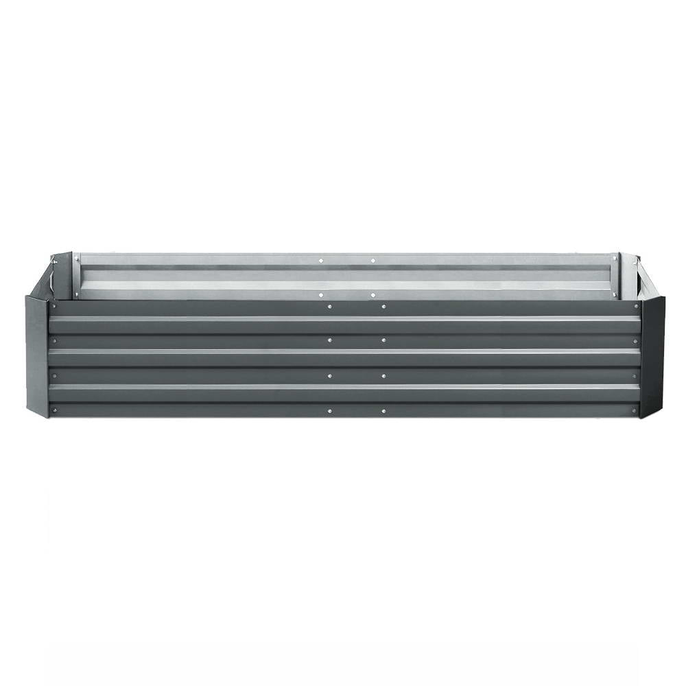 Durable Galvanised Steel Raised Garden Bed Planter - 180x90x30CM for Effortless Vegetable Cultivation